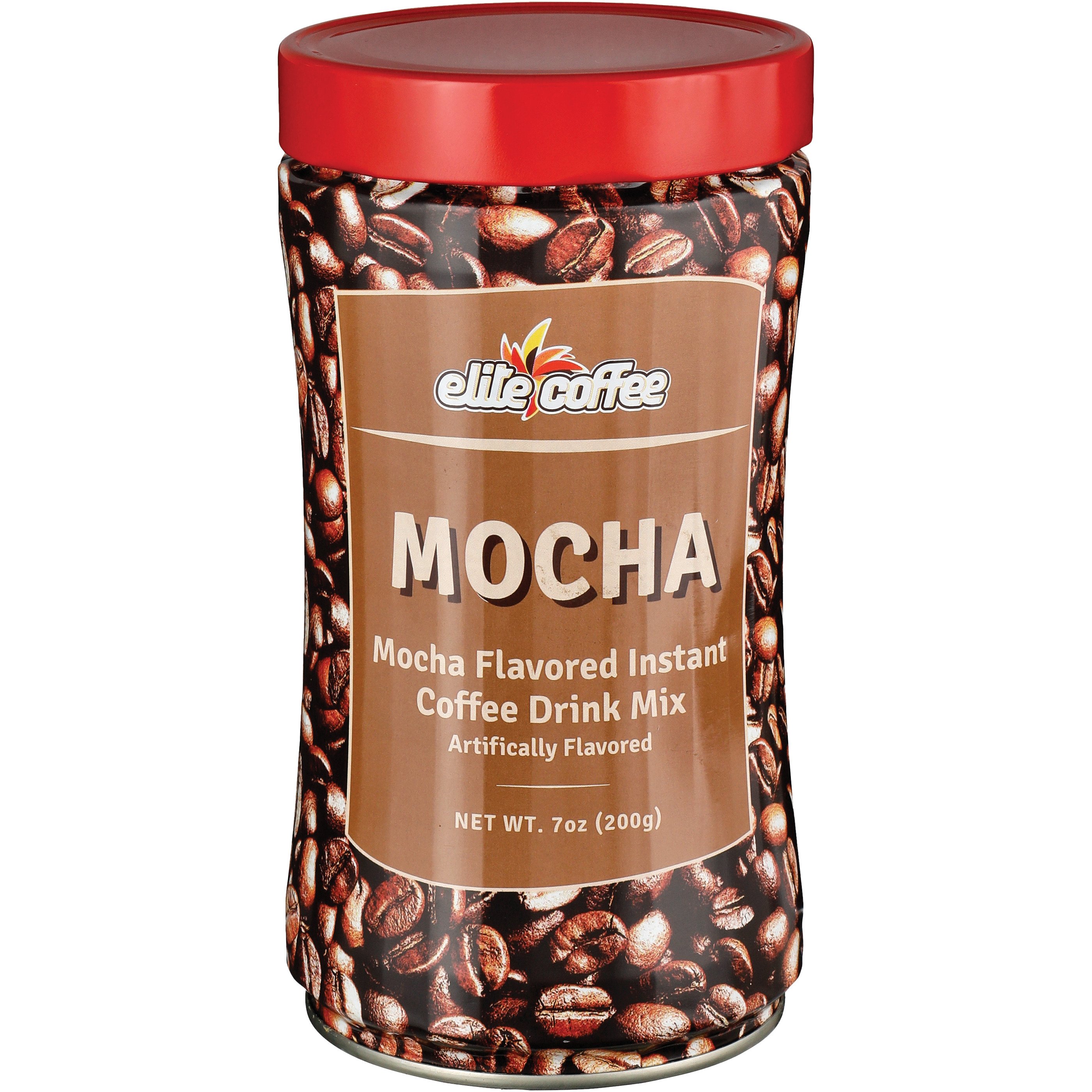 Elite Mocha Flavored Instant Coffee Drink Mix, Kosher - Shop Coffee at ...
