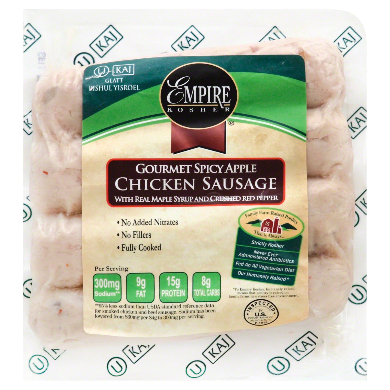 Empire Kosher Kosher Gourmet Spicy Apple Chicken Sausage Shop Sausage at HEB
