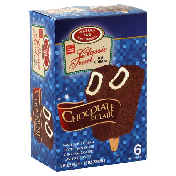Klein's Kosher Chocolate Eclairs Ice Cream Bars Shop Ice Cream at HEB