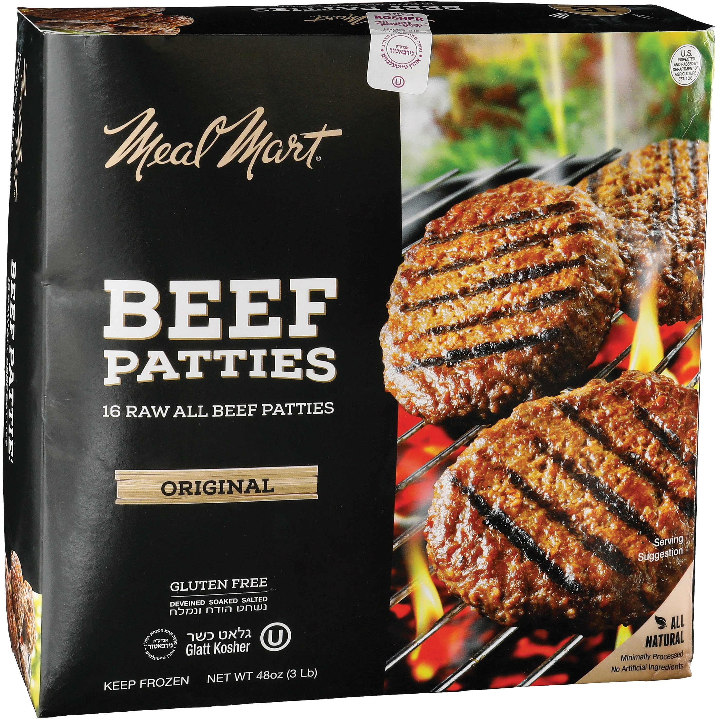 Signature Select 91 Lean 9 Fat Ground Beef Patties 40 Oz