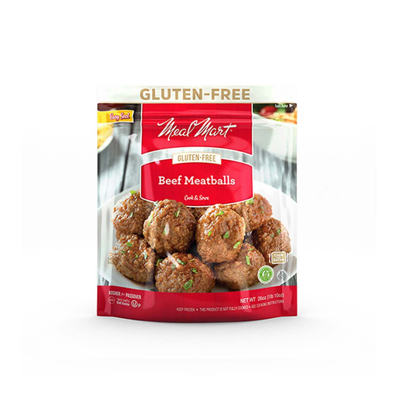 Meal Mart Gluten Free Beef Meatballs, Kosher Shop Entrees & Sides at