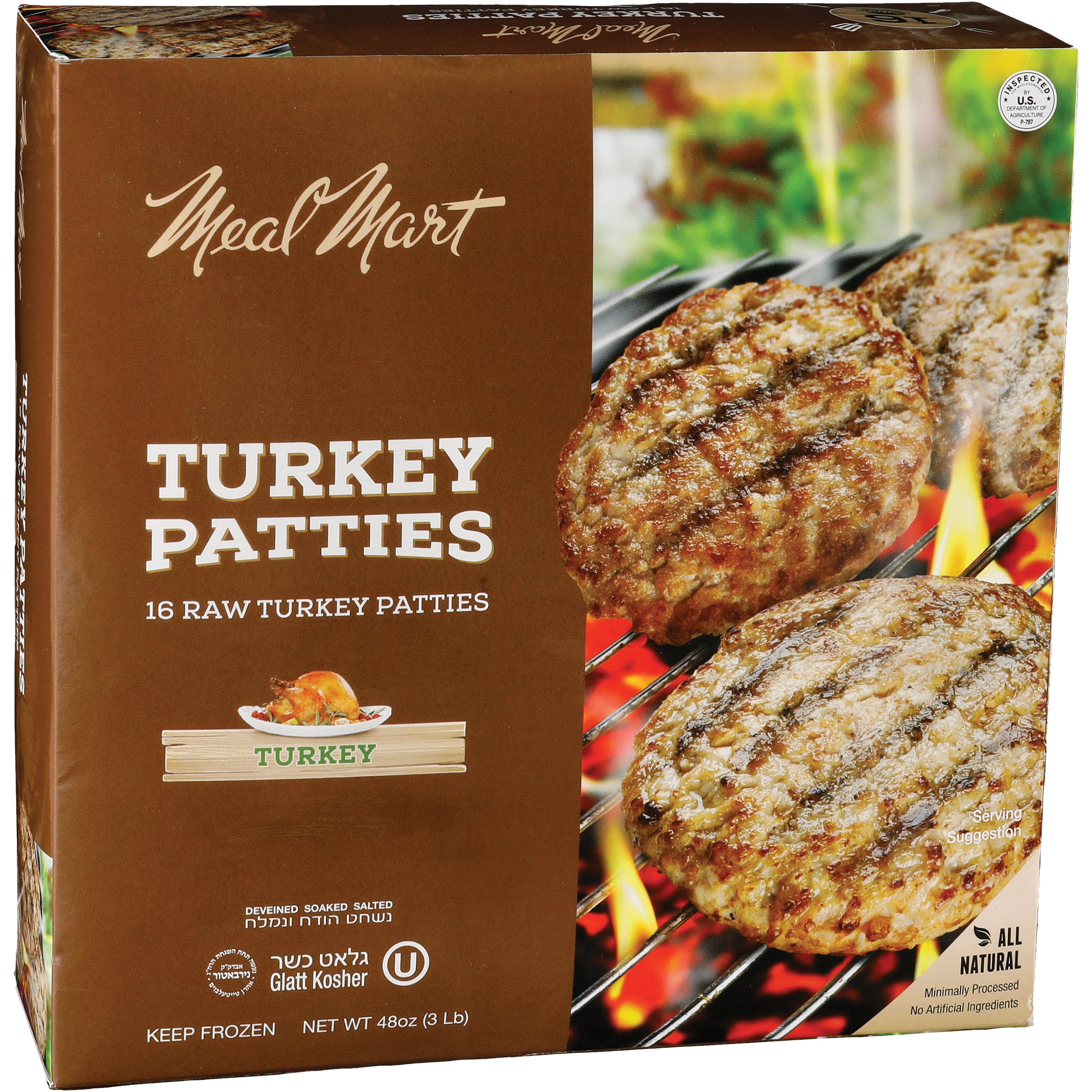 Meal Mart Turkey Patties, Kosher Shop Entrees & Sides at HEB