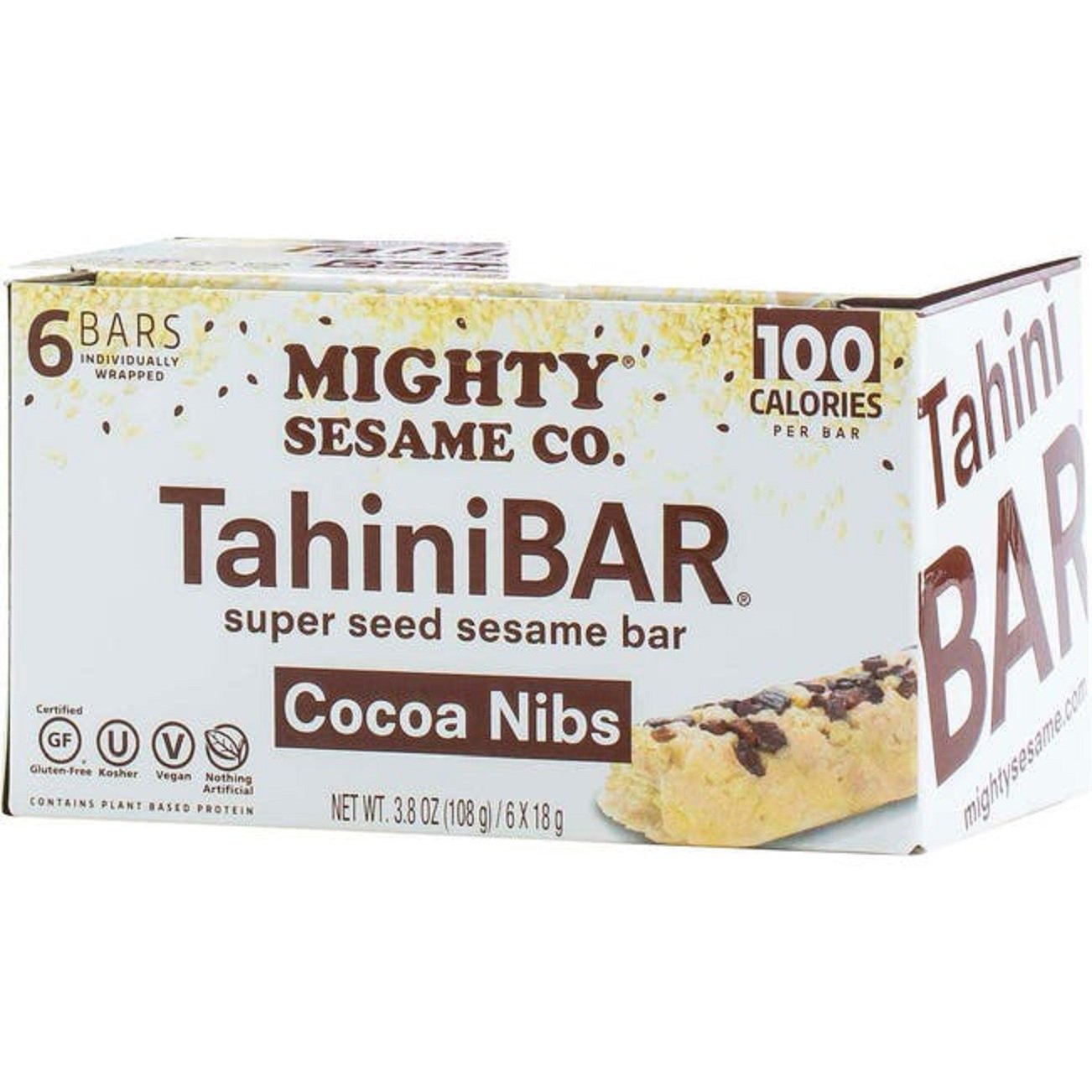 Mighty Sesame Co Tahini Bars Cocoa Nibs Bars Shop Granola & snack