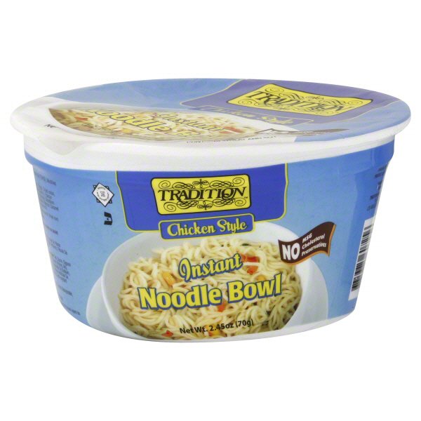 Tradition Kosher Chicken Flavor Instant Noodle Bowl Shop Soups