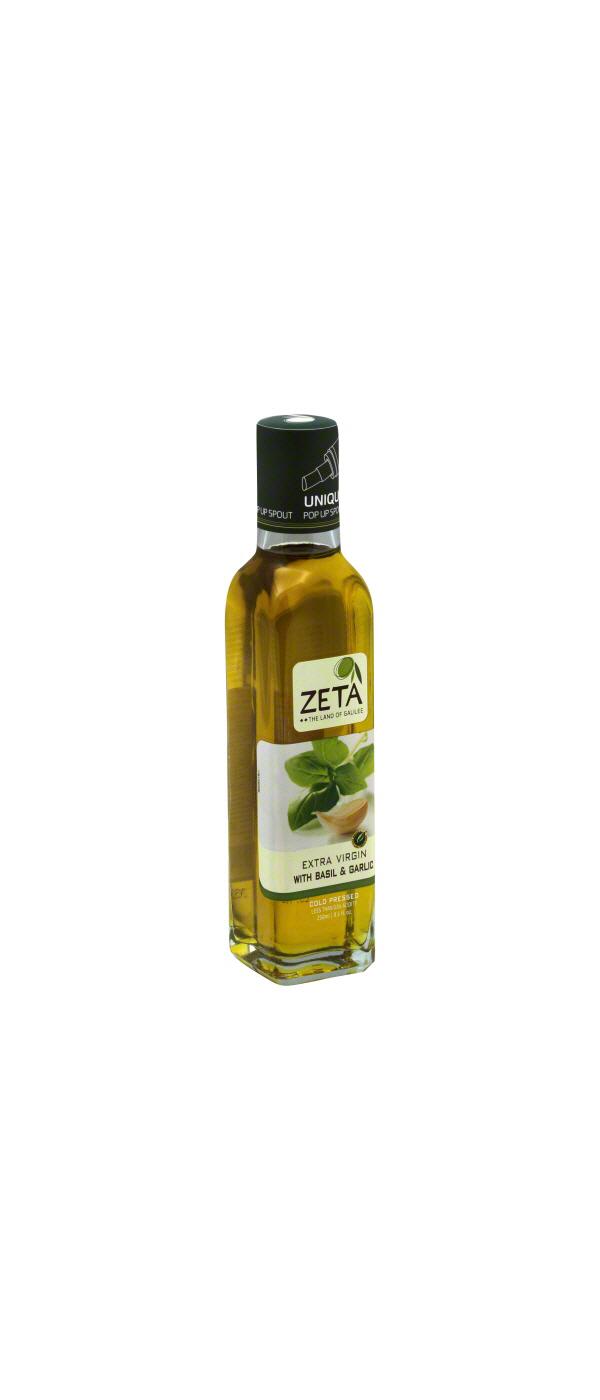 Zeta Kosher Extra Virgin Olive Oil with Basil & Garlic; image 2 of 2