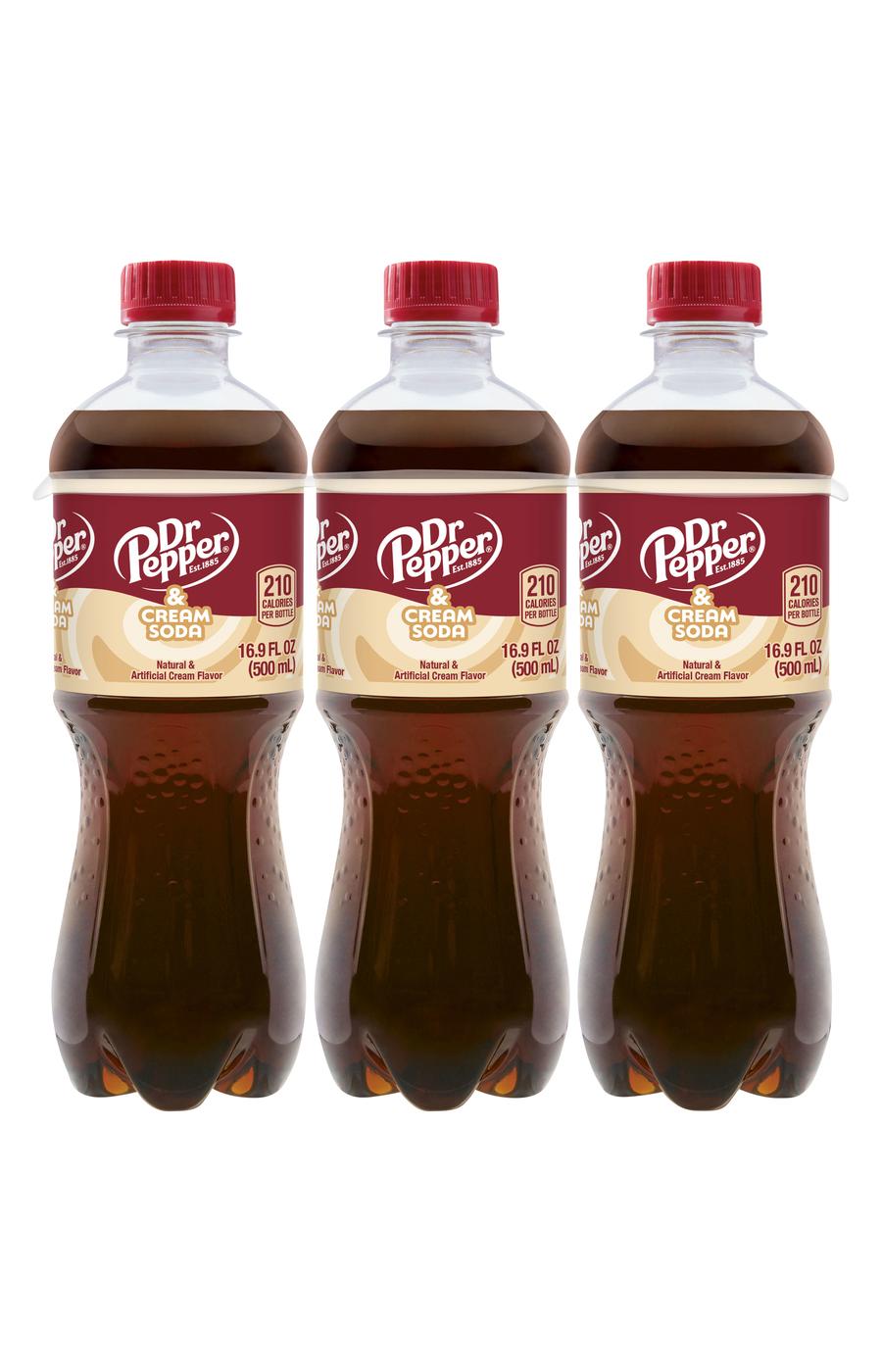 Dr Pepper & Cream Soda 6 pk Bottles; image 3 of 6