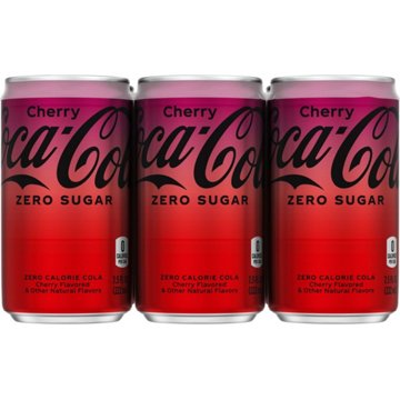 Coca-Cola Zero Sugar Cherry Coke 6 pk Mini Cans