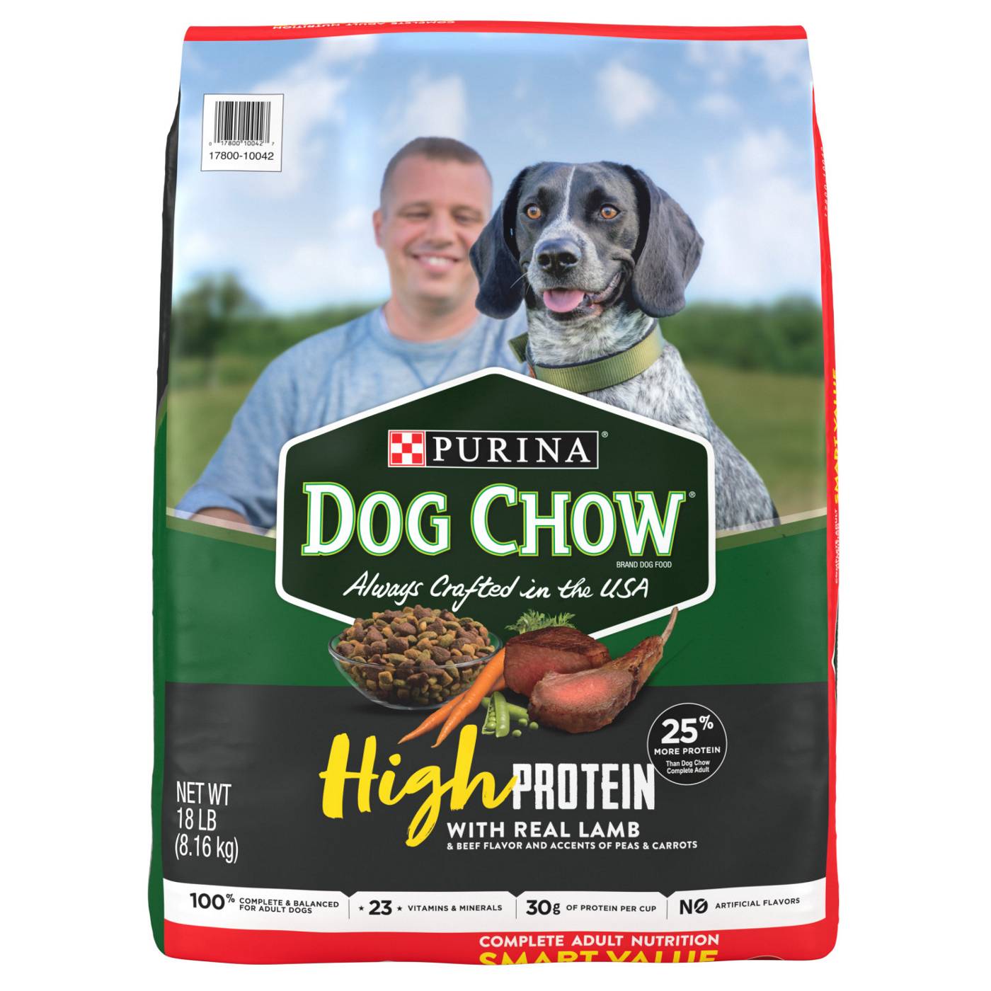 Dog Chow Purina Dog Chow High Protein Dry Dog Food, High Protein Recipe With Real Lamb & Beef Flavor; image 1 of 7