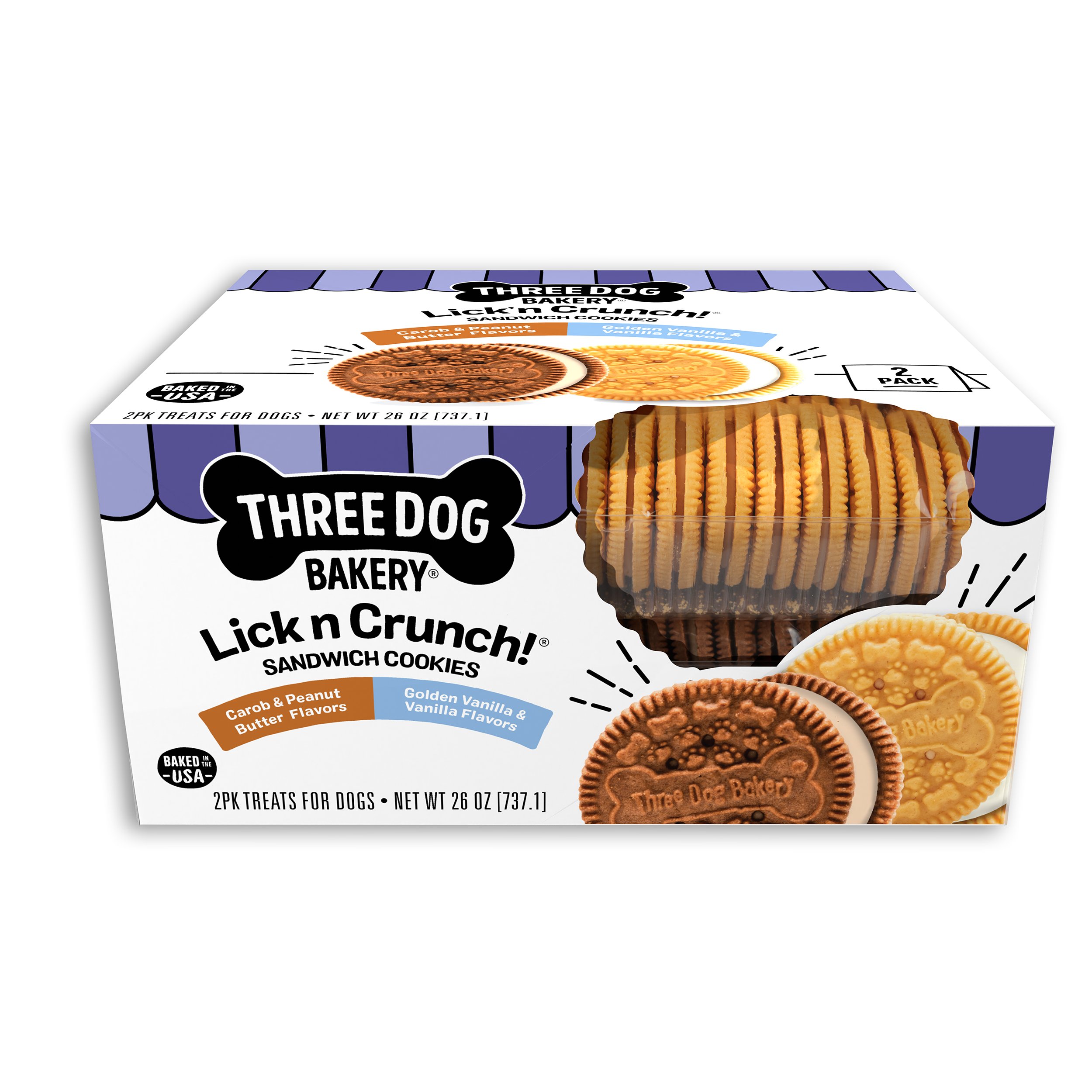 Three Dog Bakery Lick'n Crunch Lick'N Crunch Dog Treats Shop Dogs at