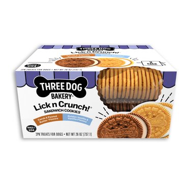 Three Dog Bakery Lick'n Crunch Variety Pack Dog Treats, 26 oz