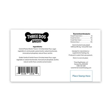 Three Dog Bakery Lick'n Crunch Variety Pack Dog Treats, 26 oz