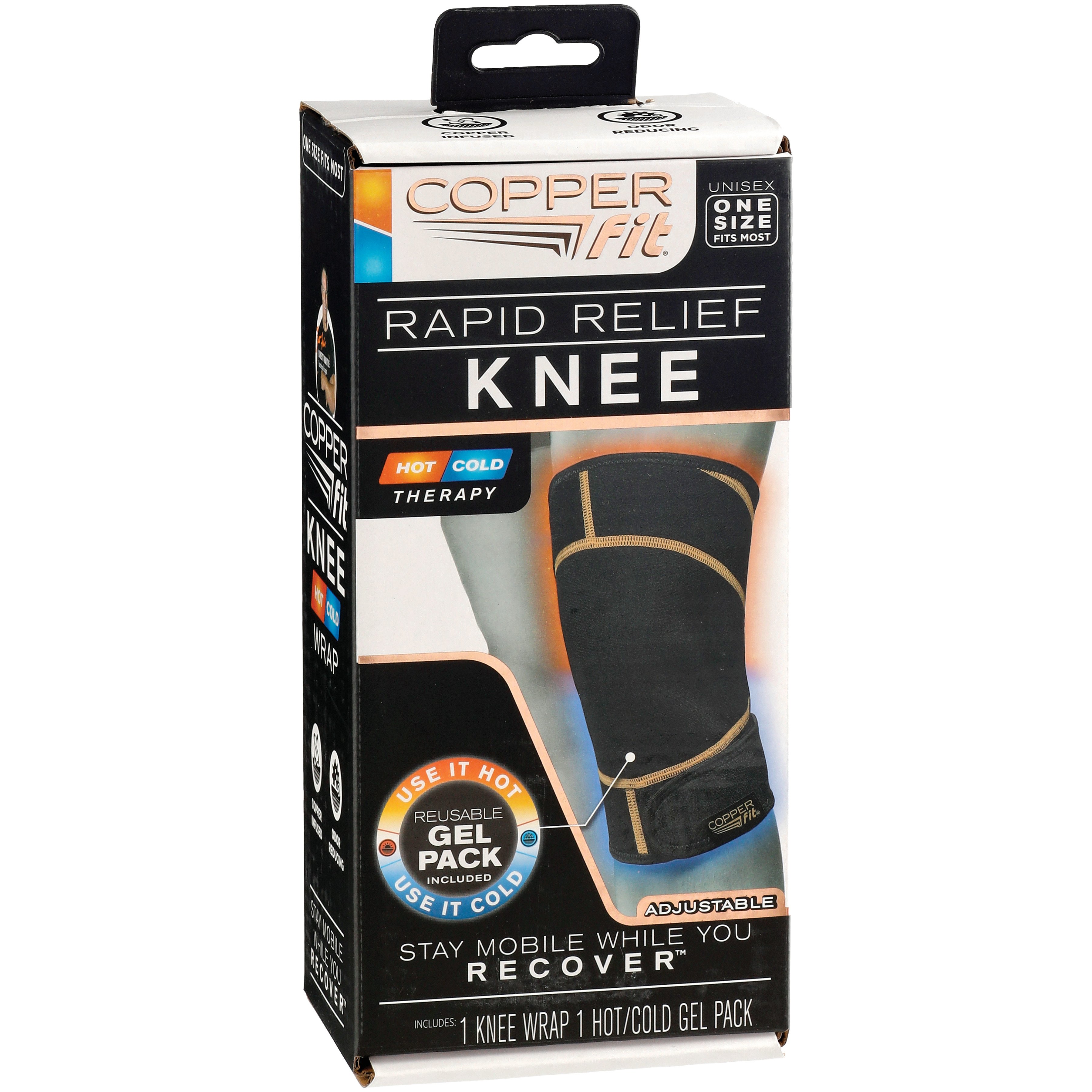 As Seen On TV Copper Fit Rapid Relief Knee Brace Shop Sleeves
