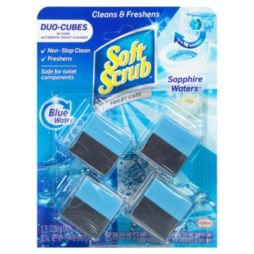 Soft Scrub Soft Scrub In-Tank Toilet Cleaner Duo-Cubes Sapphire Waters, 4 ct