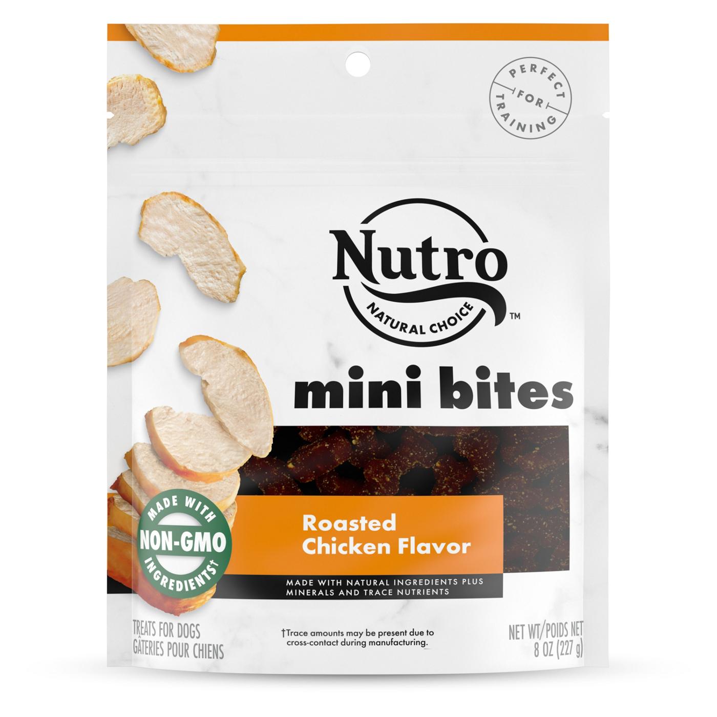 Nutro Mini Bites Roasted Chicken Dog Treats Shop Soft chewy treats at H E B