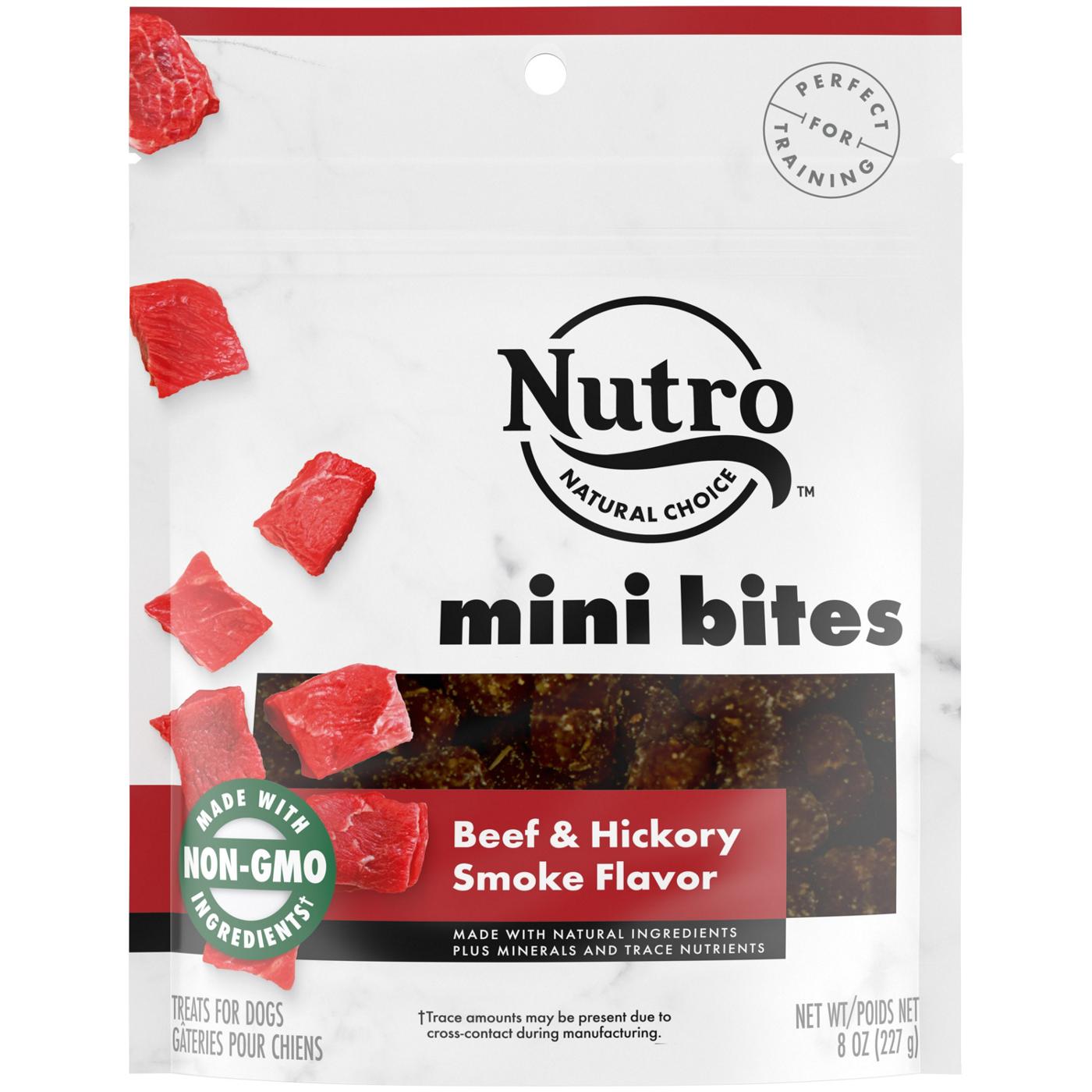 Nutro Mini Bites Beef & Hickory Smoke Dog Treats; image 1 of 4