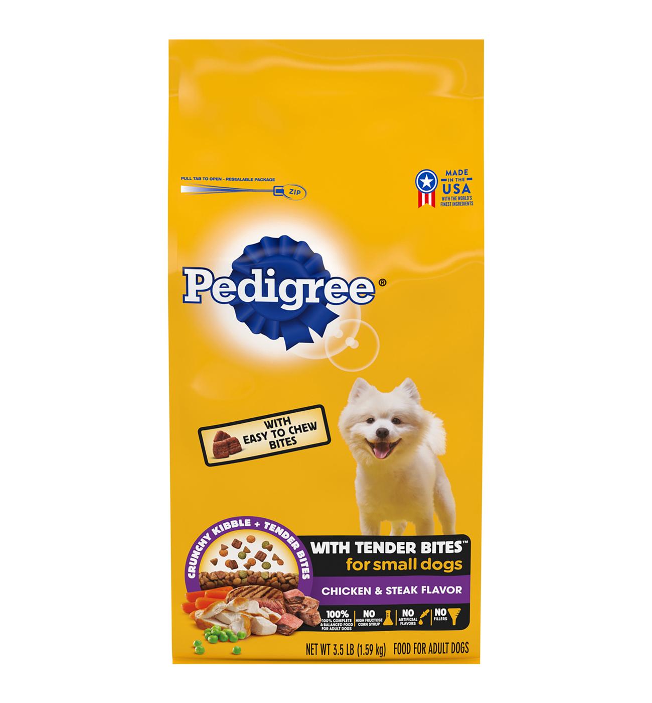 Pedigree Tender Bites for Small Dogs Chicken & Steak Dry Dog Food; image 1 of 2