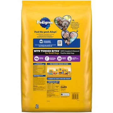 Pedigree With Tender Bites for Small Dogs Adult Dry Dog Food - Chicken and Steak Flavor