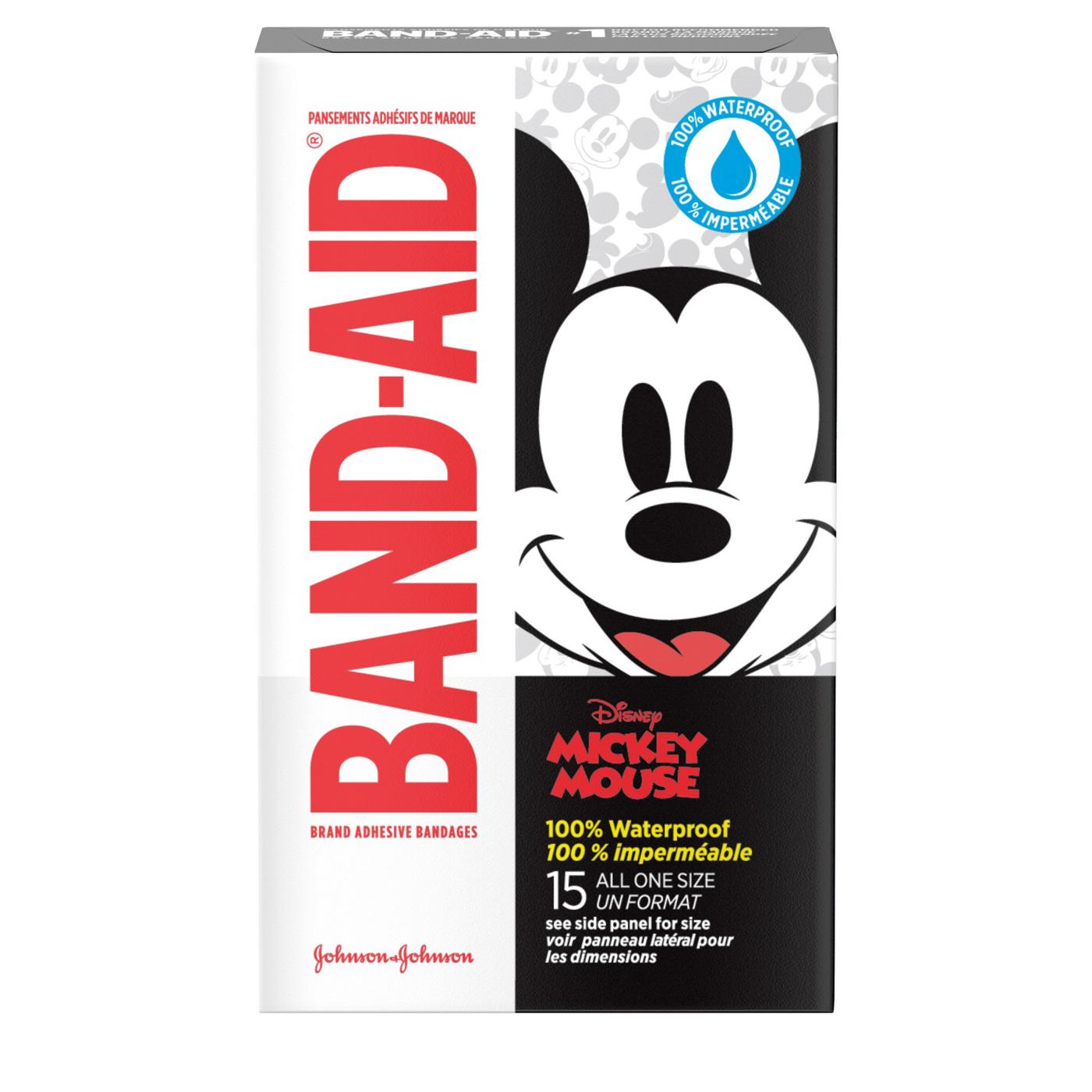 Band-Aid Disney Mickey Waterproof Bandages; image 1 of 4