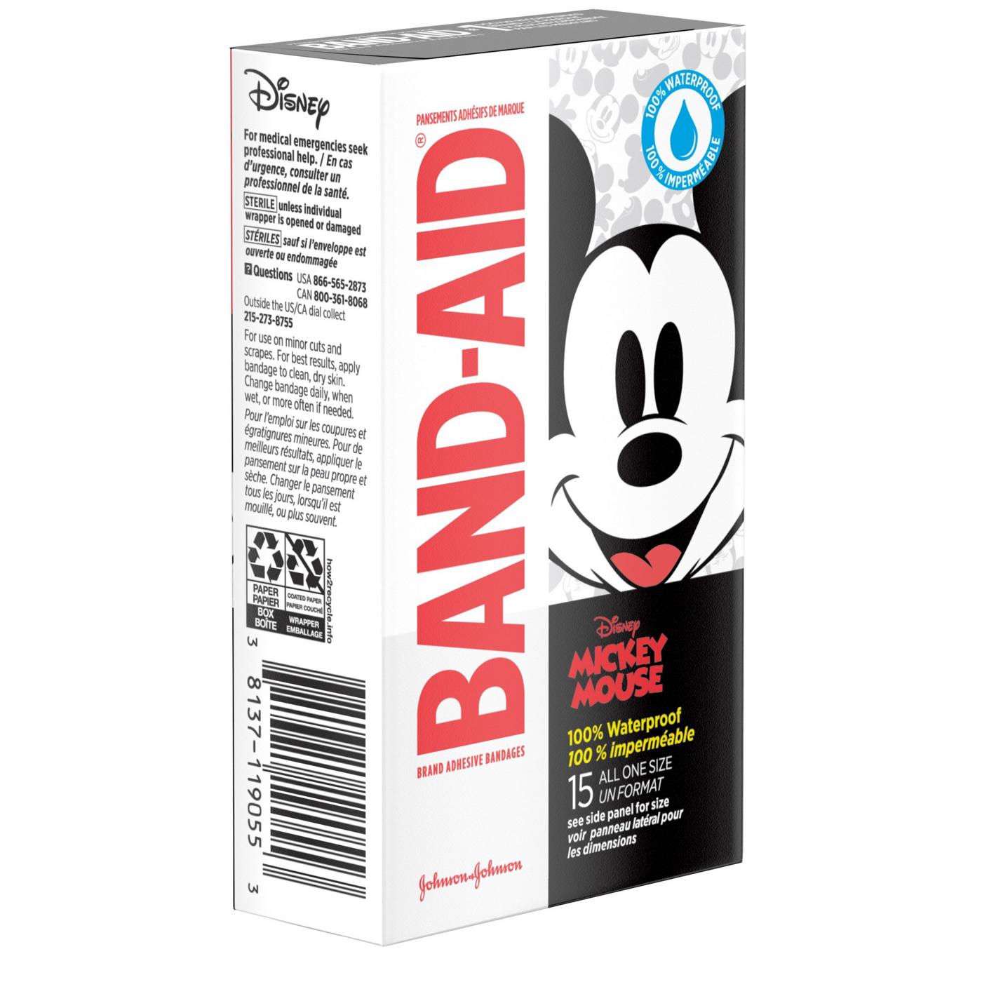 Band-Aid Disney Mickey Waterproof Bandages; image 2 of 4