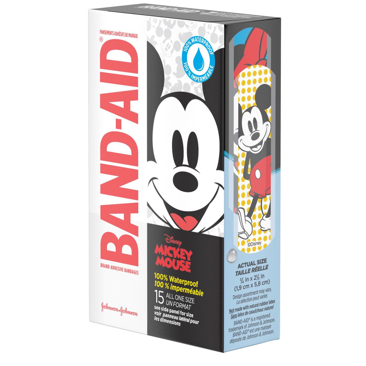 Band-Aid Disney Mickey Waterproof Bandages; image 4 of 4