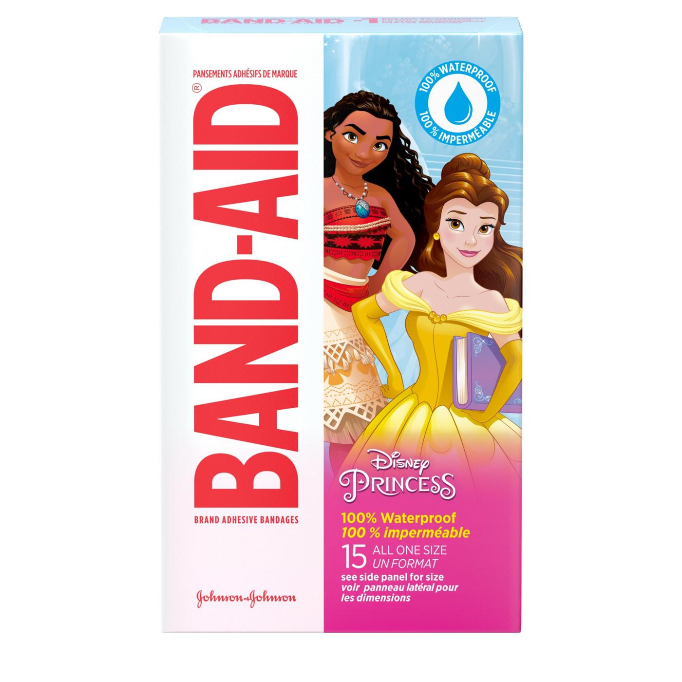 Band-Aid Disney Princesses Waterproof Adhesive Bandages; image 1 of 3