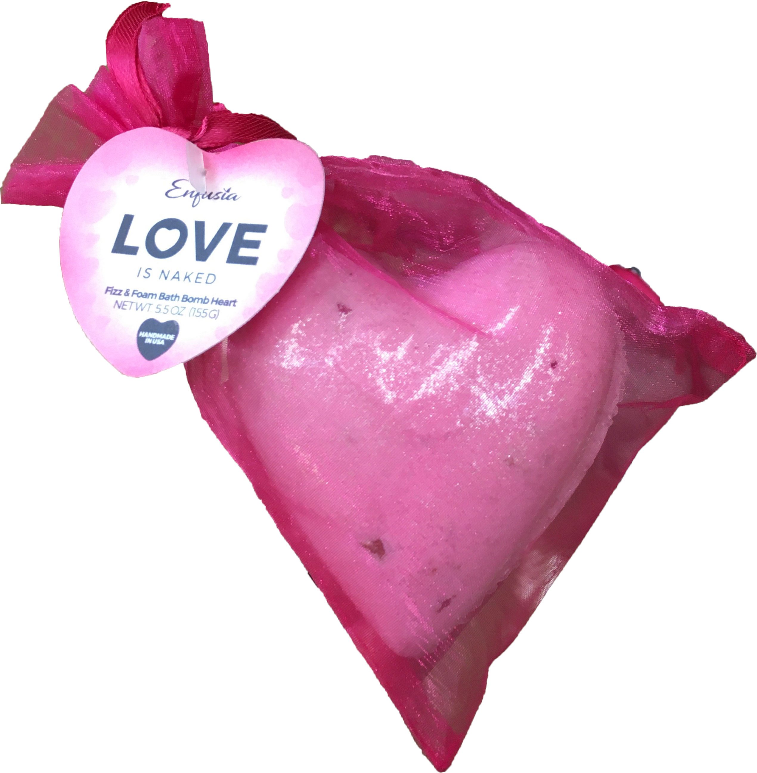 Enfusia Lets Get Naked Heart Geode Bath Bomb - Shop Bath & Skin Care at