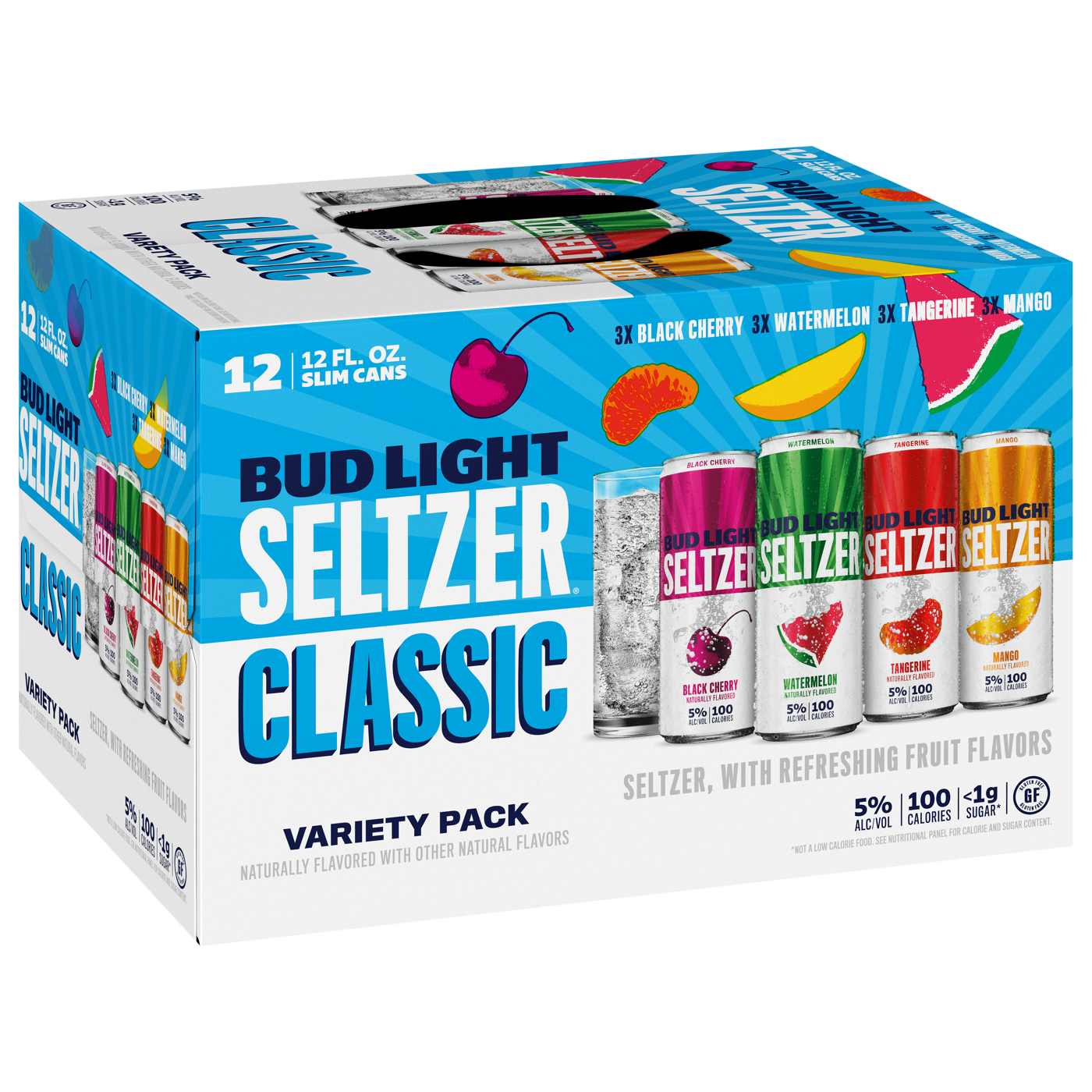 Bud Light Seltzer Classic Variety Pack 12 oz Cans; image 1 of 2