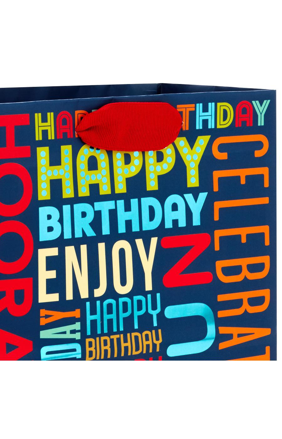 Hallmark Collage Birthday Wishes Gift Bag Shop Gift wrap at HEB