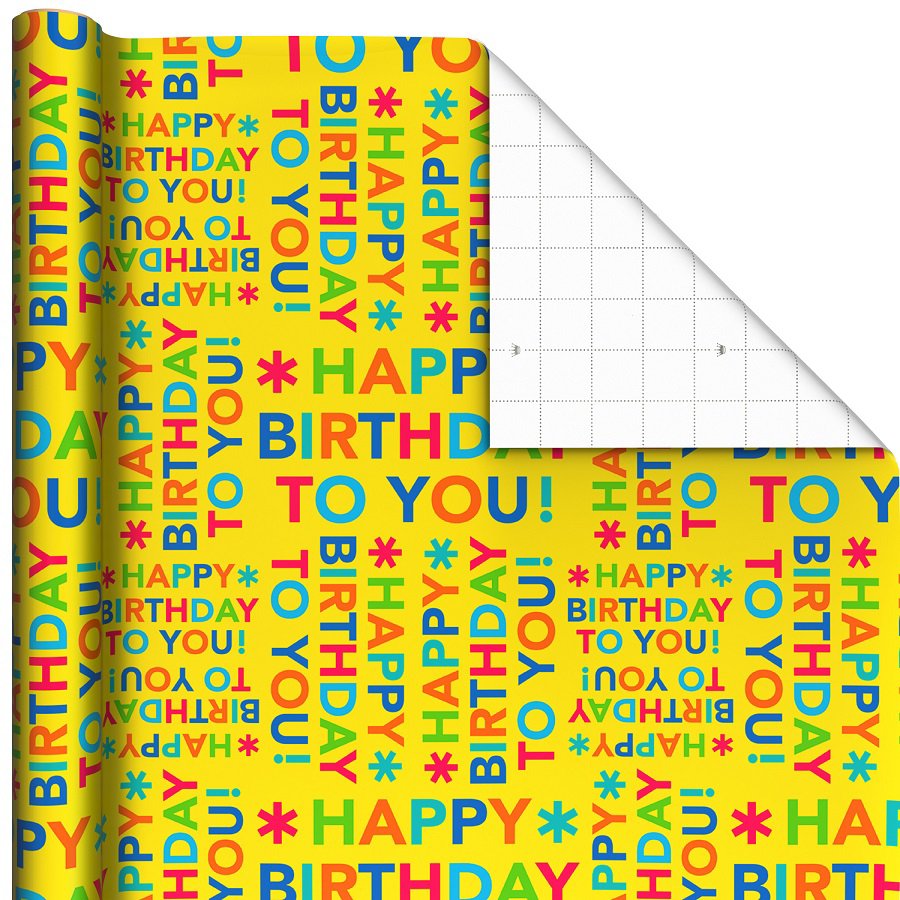 Hallmark Happy Birthday Wrapping Paper Roll Shop Gift wrap at HEB