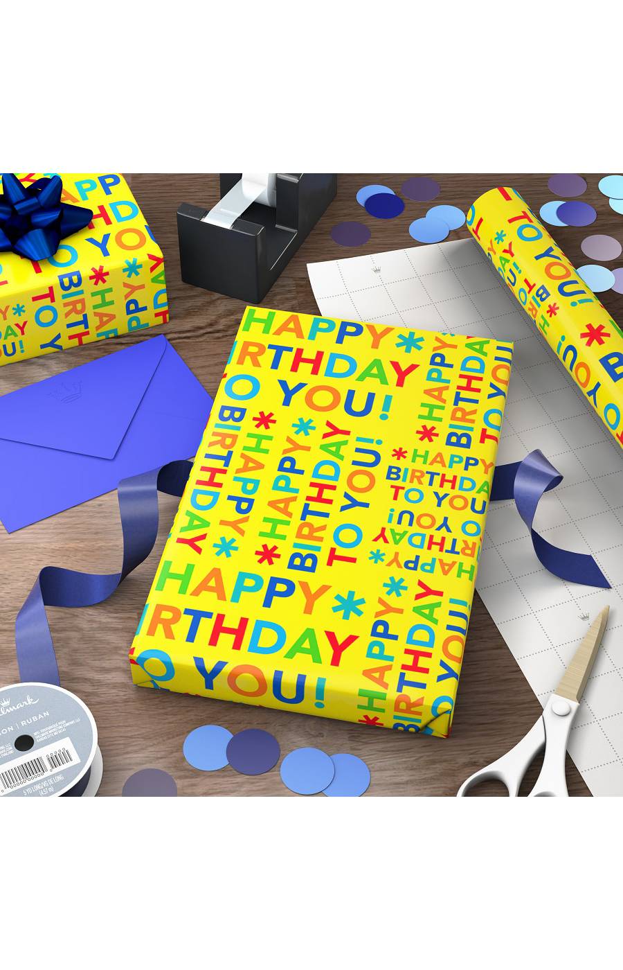 Hallmark Happy Birthday Wrapping Paper Roll Shop T Wrap At H E B 