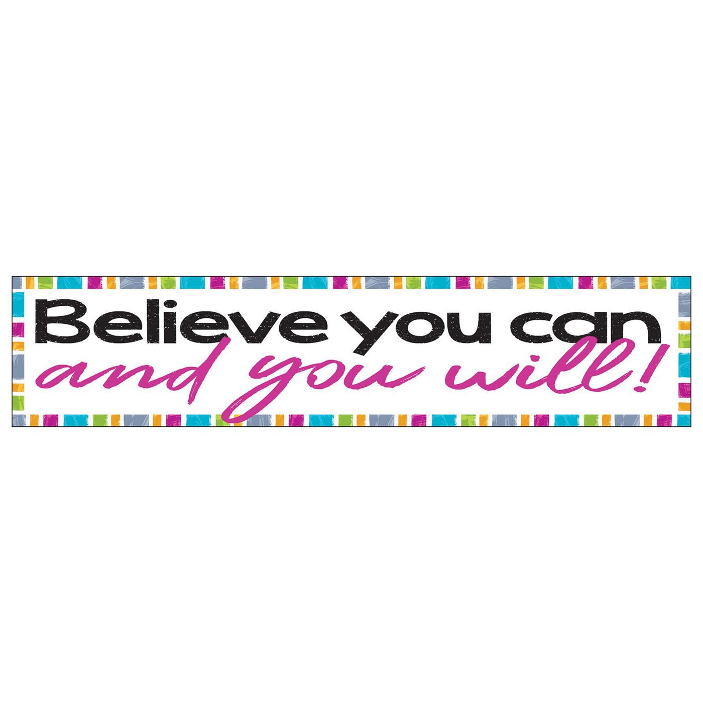 Trend Enterprises Believe You Can Banner; image 1 of 2