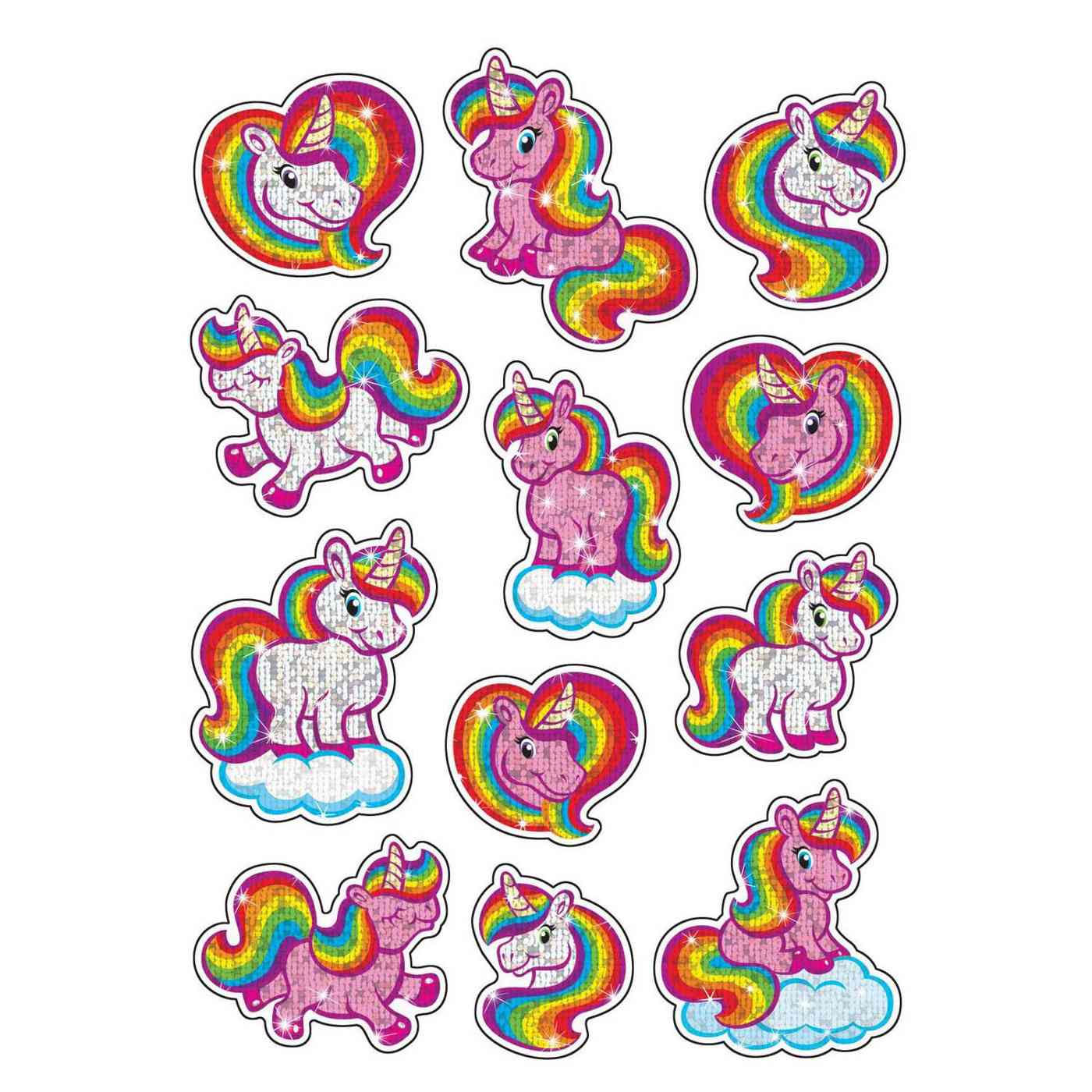 Trend Enterprises® Sparkly Space Stuff Sparkle STICKERS®, 6 Packs of 36