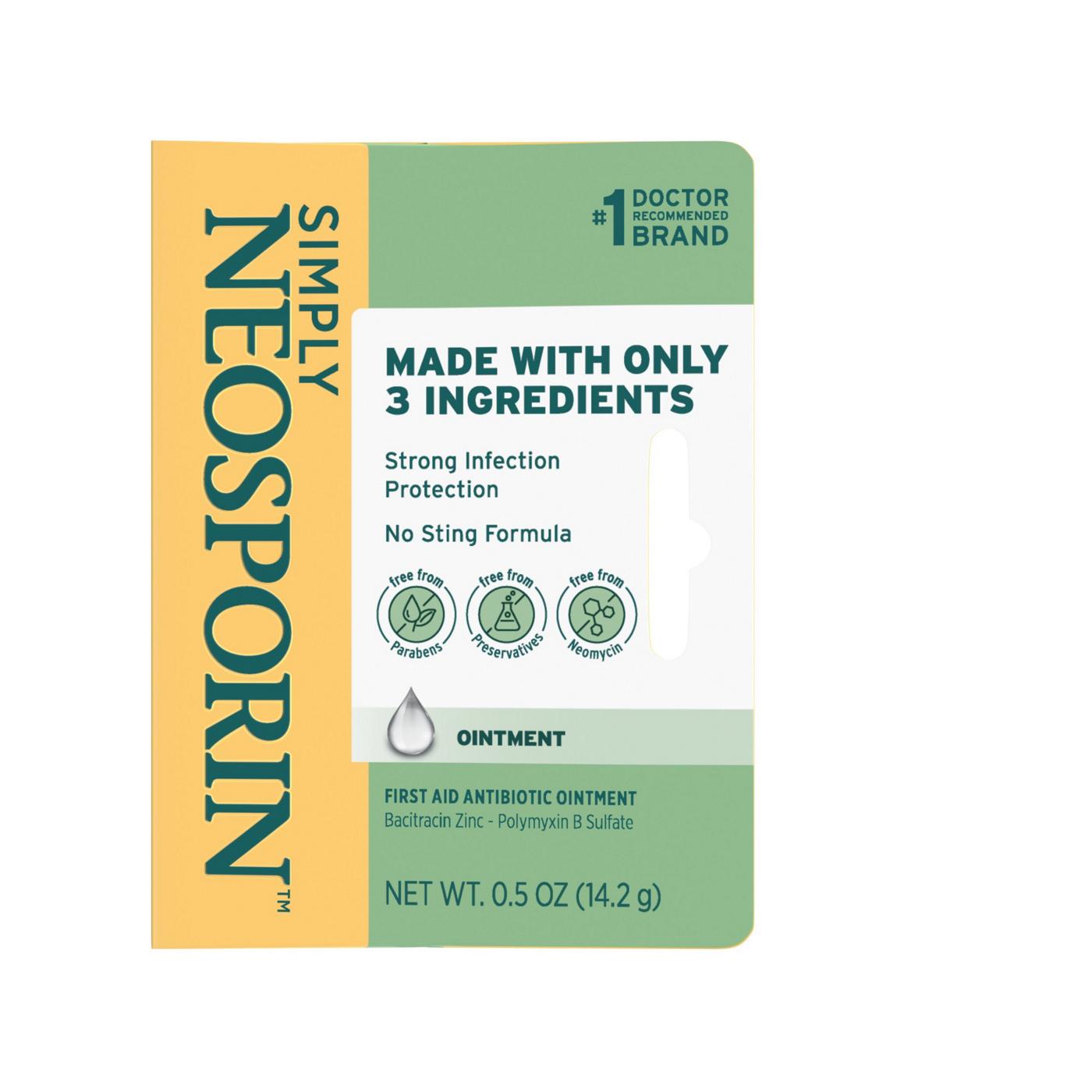 Neosporin Simply 3-Ingredient First Aid Antibiotic Ointment; image 1 of 8