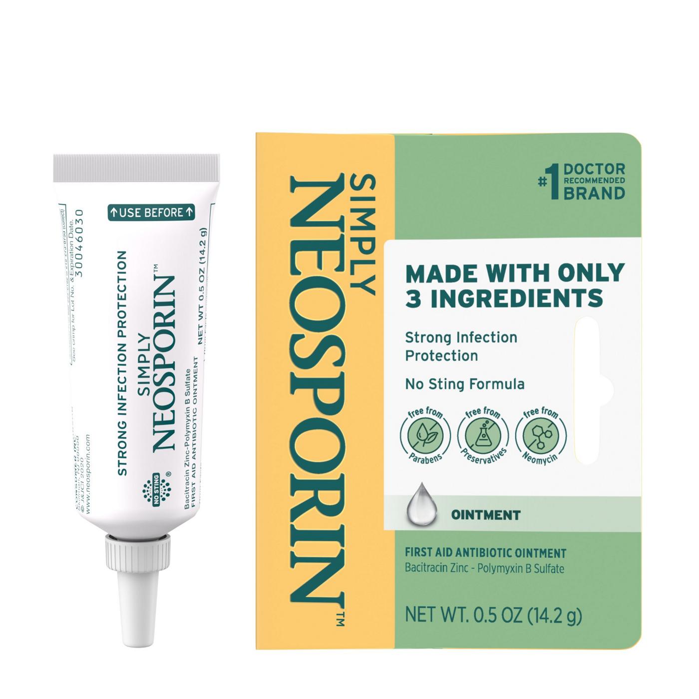 Neosporin Simply 3-Ingredient First Aid Antibiotic Ointment; image 5 of 8