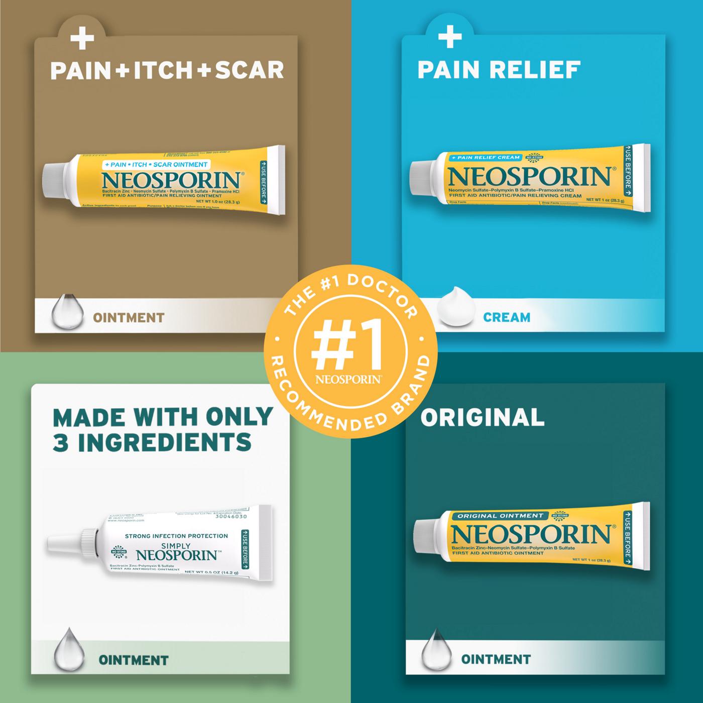 Neosporin Simply 3-Ingredient First Aid Antibiotic Ointment; image 6 of 8