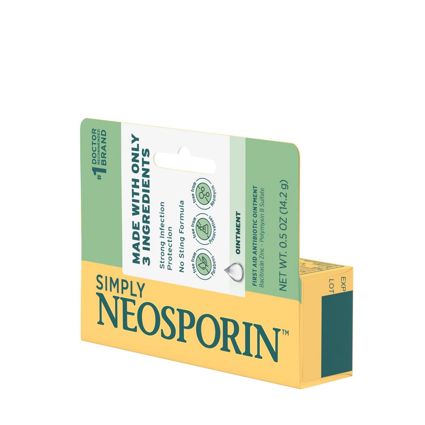 Neosporin Simply 3-Ingredient First Aid Antibiotic Ointment; image 8 of 8