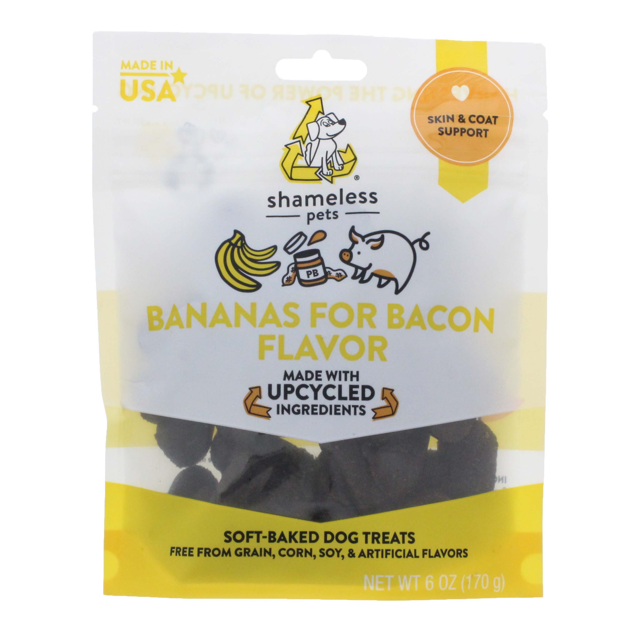 Shameless Pets Bananas For Bacon Flavor Dog Treat Shop Treats at HEB