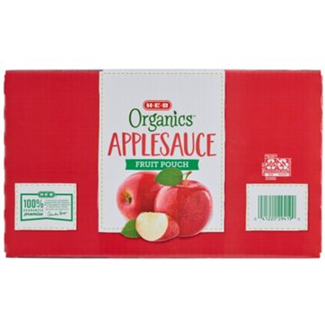 H-E-B Organics Applesauce Pouches - Texas-Size Pack, 36 ct