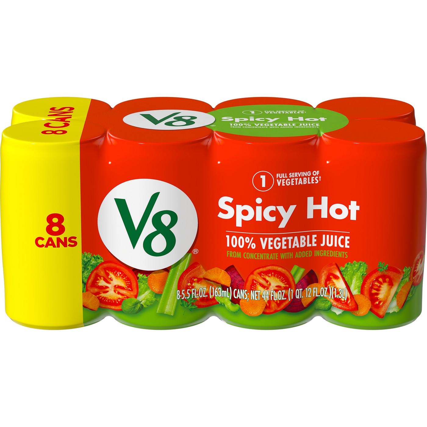 V8 Spicy Hot 100% Vegetable Juice; image 1 of 8