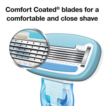 Hill Country Essentials Simply Silky 5 Women's Razor With 2 Cartridges, 2 ct