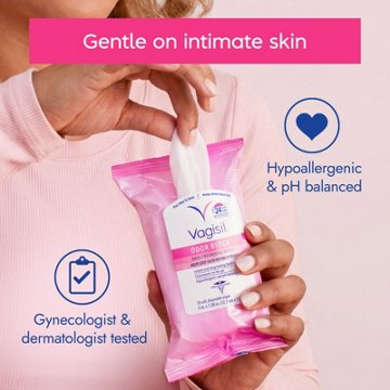 Vagisil Odor Block Daily Freshening Wipes, 20 ct