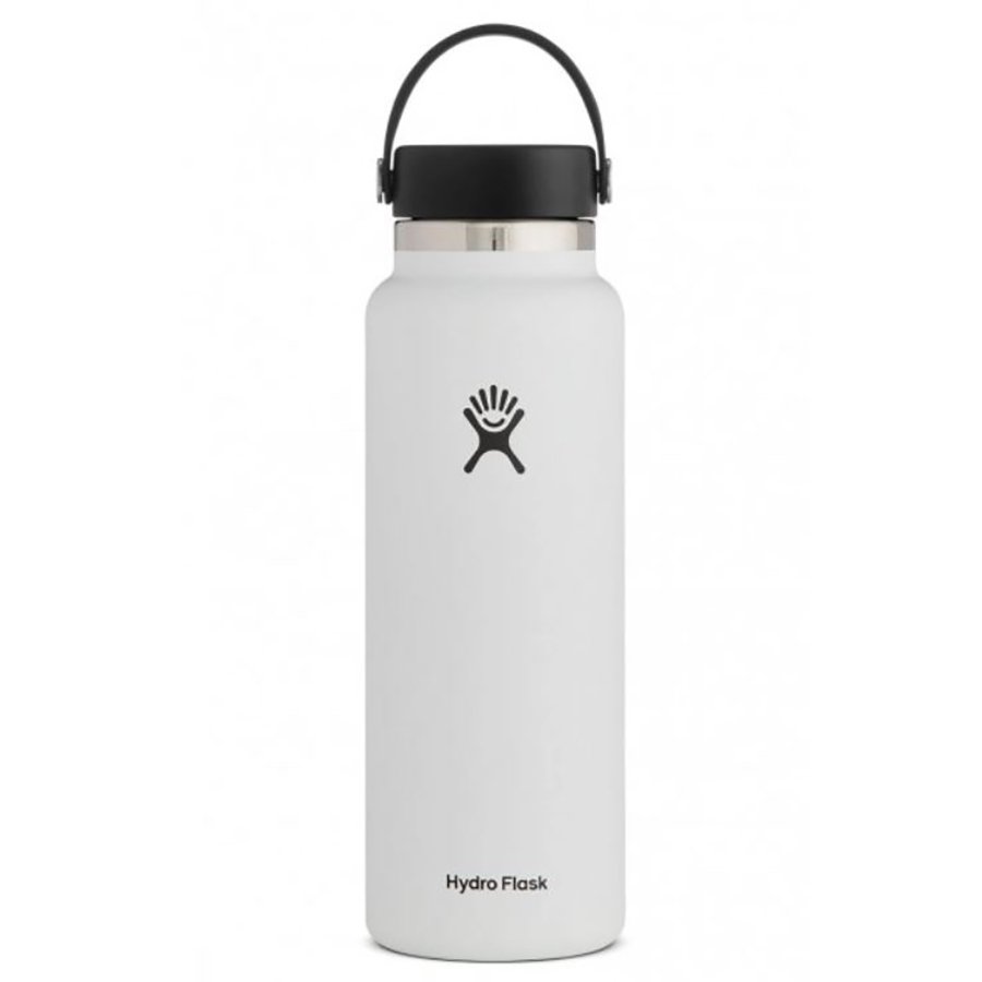 Hydro Flask Wide Mouth Water Bottle With Flex Cap - White - Shop Travel 