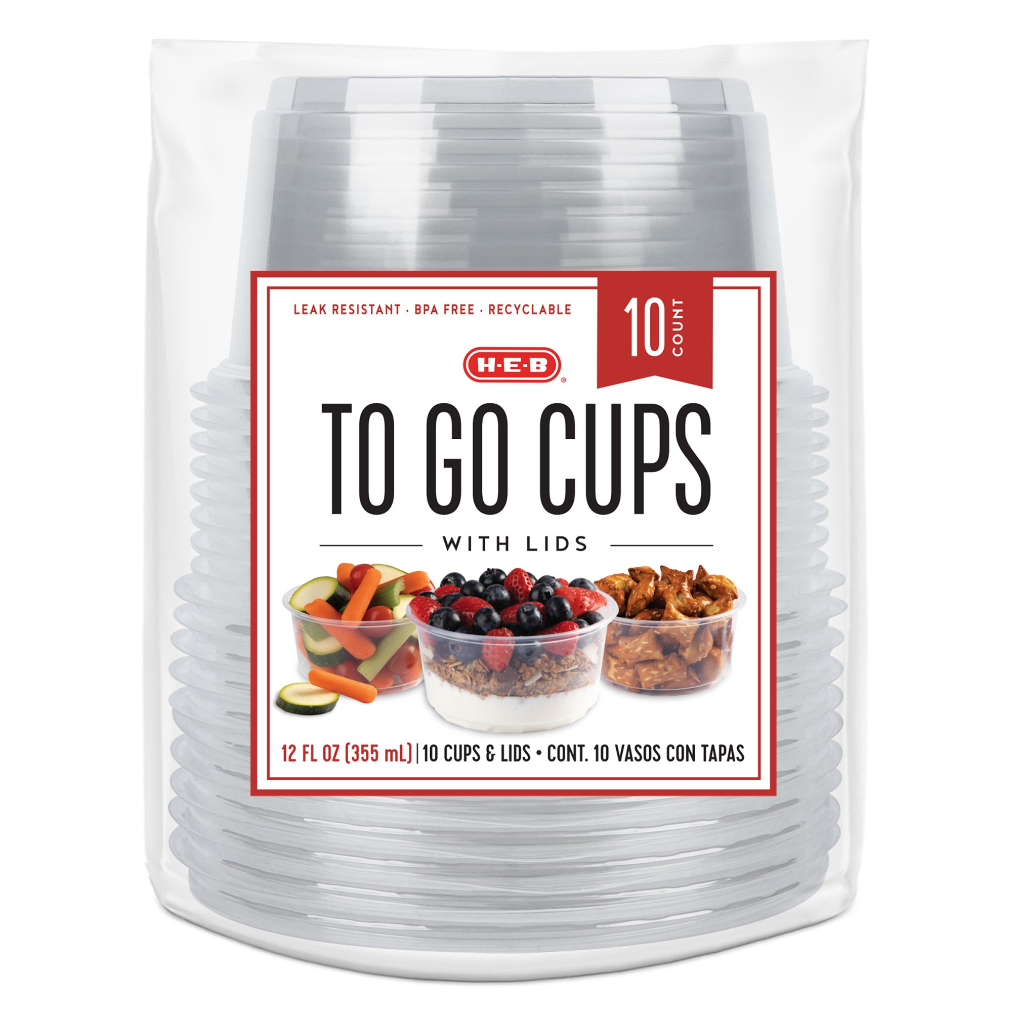 HEB 12 oz To Go Cups Shop Drinkware at HEB