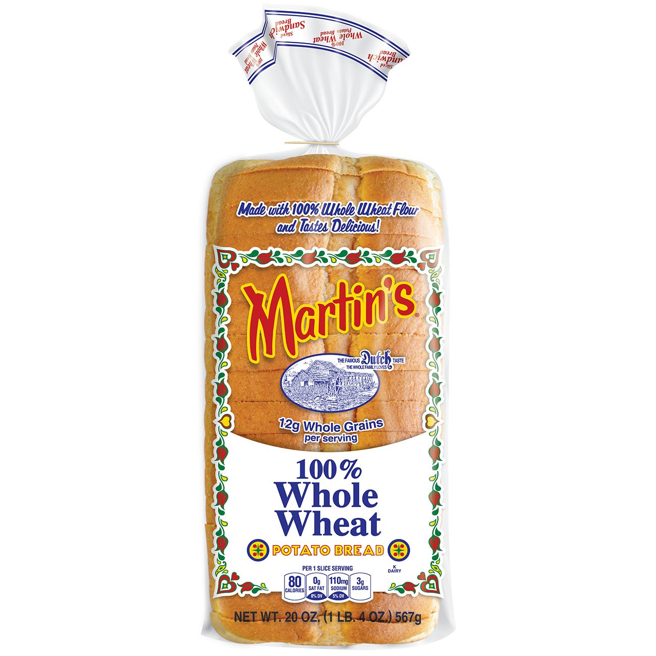 Martin's 100 Whole Wheat Potato Bread Shop Bread at HEB