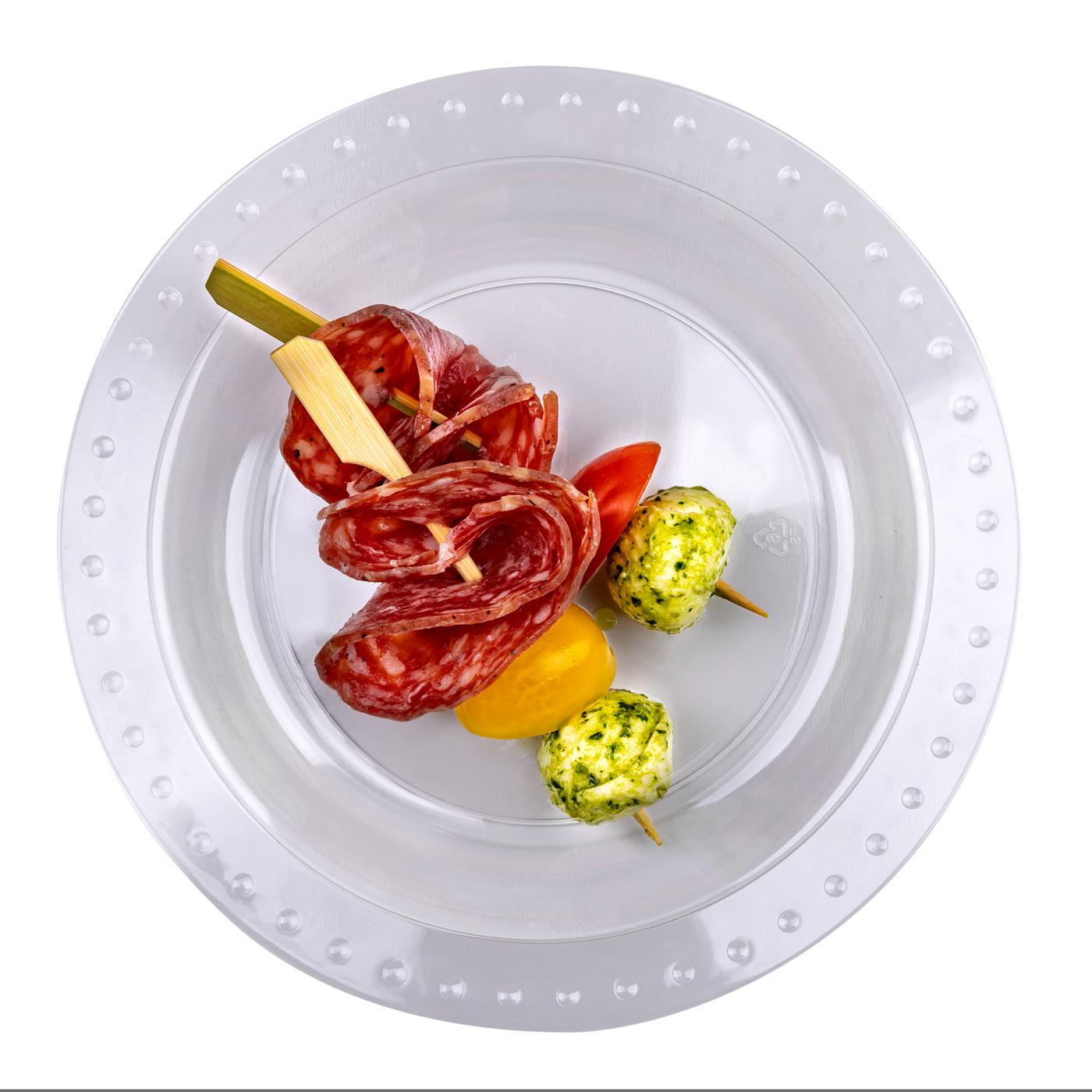 Elegant Living by H-E-B 7" Premium Clear Plastic Plates; image 2 of 5