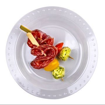 Elegant Living by H-E-B 7" Premium Clear Plastic Plates, 30 ct