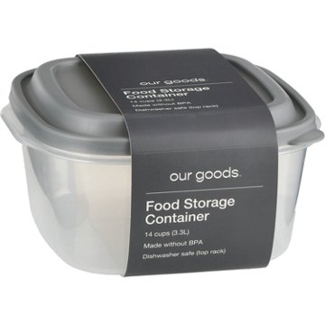 our goods Square Food Storage Container - Extra Large, 14 cups