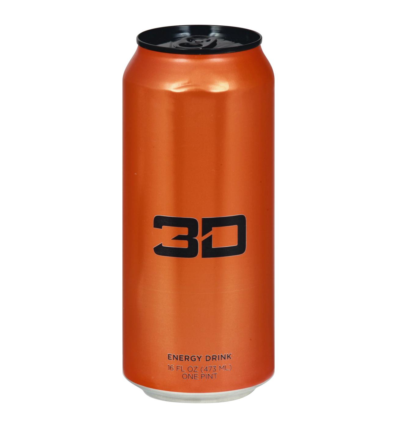 3D Energy Drink - Orange; image 1 of 2