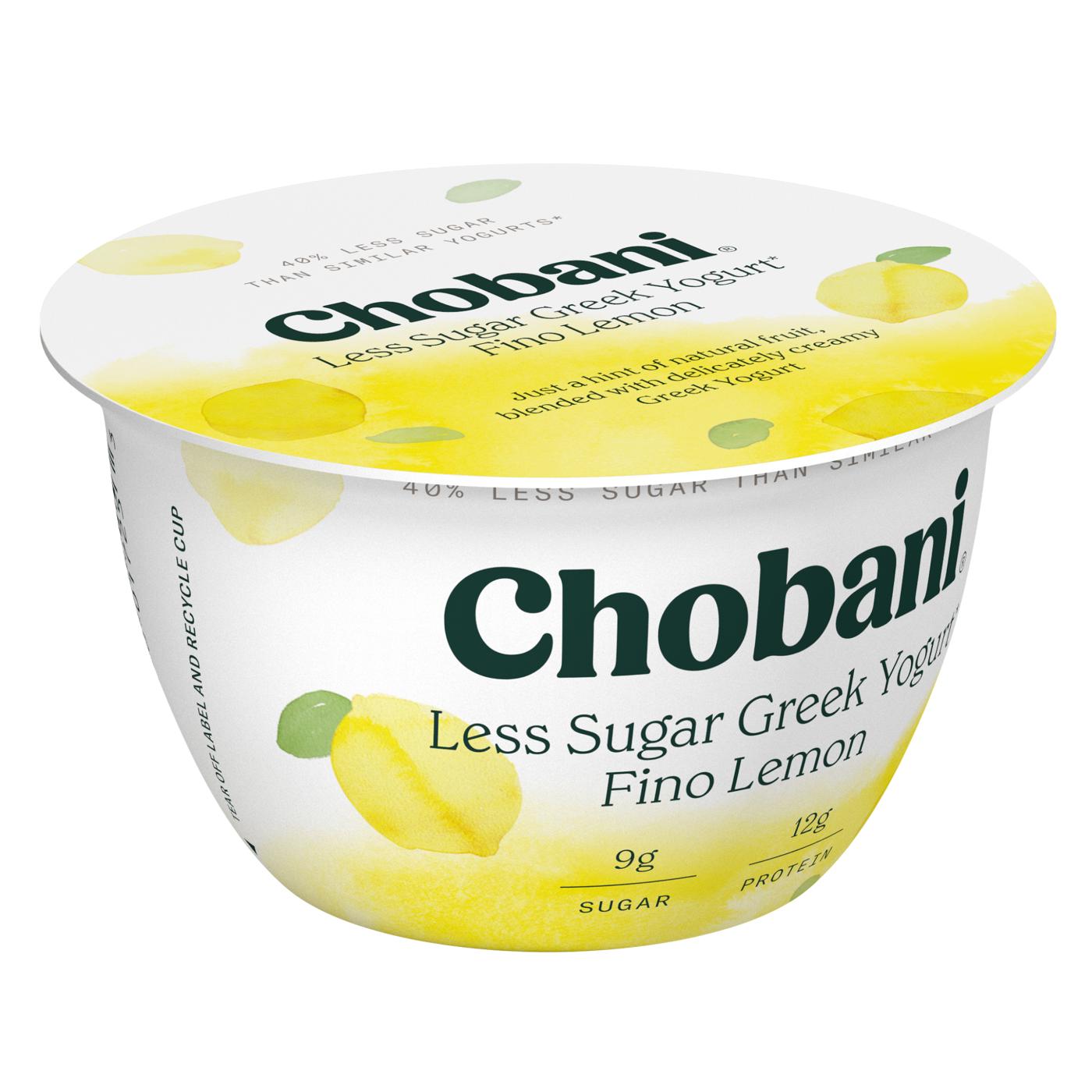 Chobani Less Sugar Fino Lemon Greek Yogurt ; image 5 of 5