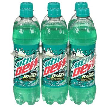 Mountain Dew Baja Blast Tropical Lime Soda 6 pk Bottles